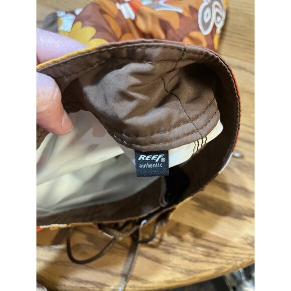 Reef Men’s Waist 36 Board Shorts Swim Trunks Groovy Orange Swimwear Authentic - Picture 13 of 13